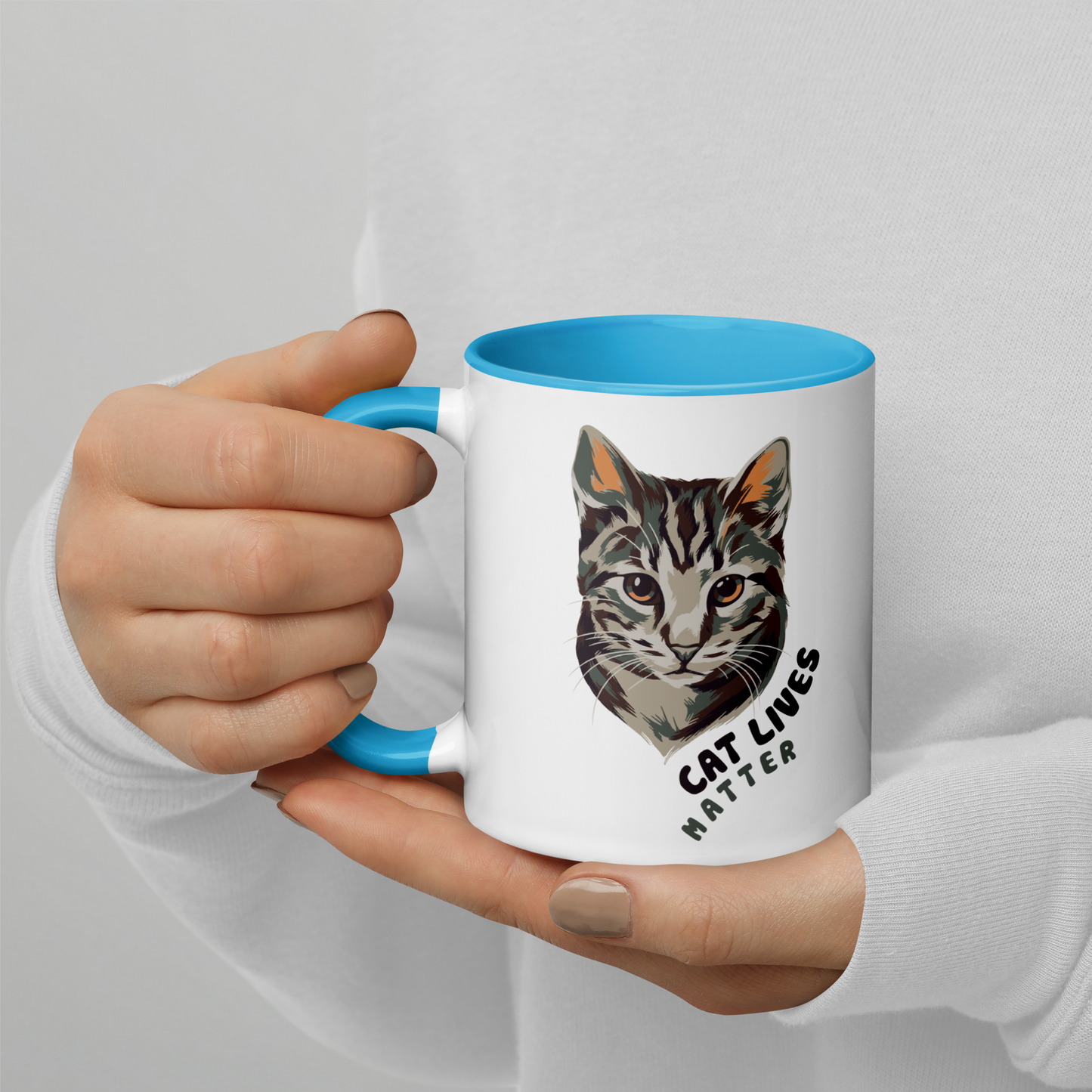 Cat Mug with Color Inside