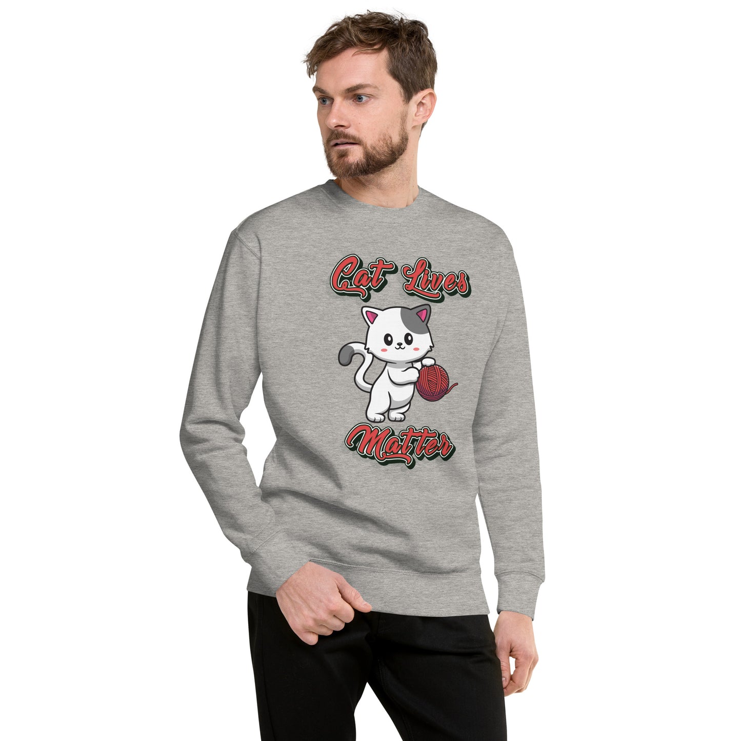 Cute Cat Unisex Premium Sweatshirt
