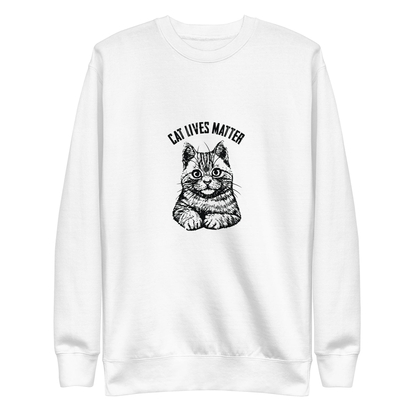 Cat Sketch Unisex Premium Sweatshirt