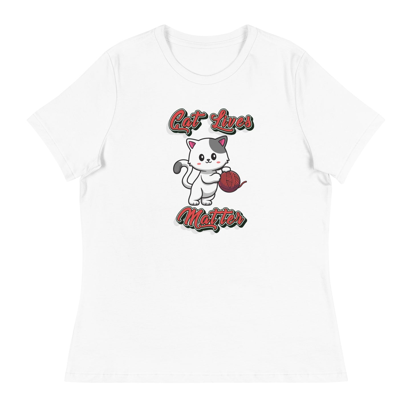 Cute Cat Women's Relaxed T-Shirt